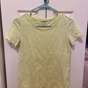 CALIA Yellow Short Sleeve Work Out Top